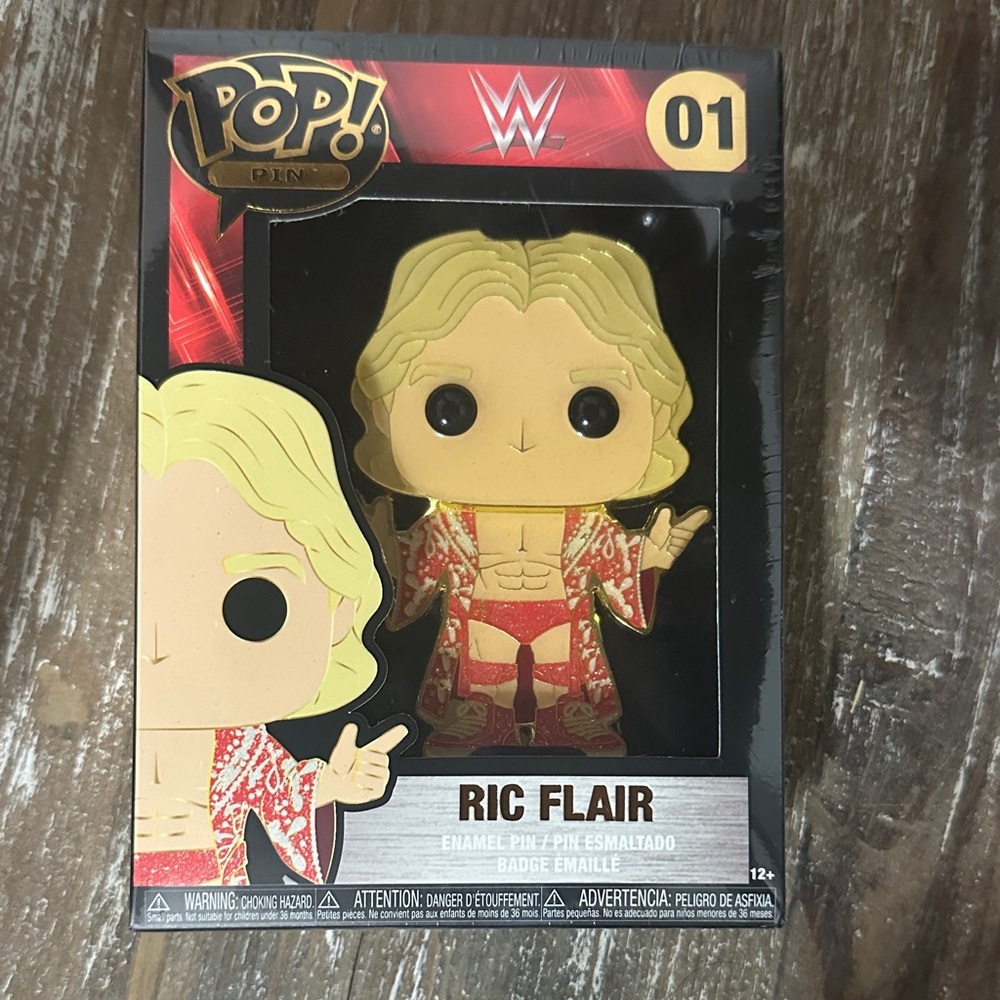 Funko Ric Flair Enamel Pin - Blonde, Red & Gold Robe
